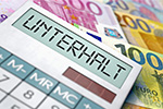 Schriftzug Unterhalt